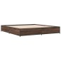 vidaXL Giroletto Rovere Marrone 200x200cm in Legno Multistrato Metallo vidaXL Giroletto Rovere Marrone 200x200cm in Legno Multistrato Metallo