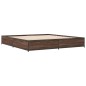 vidaXL Giroletto Rovere Marrone 200x200cm in Legno Multistrato Metallo vidaXL Giroletto Rovere Marrone 200x200cm in Legno Multistrato Metallo
