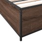 vidaXL Giroletto Rovere Marrone 200x200cm in Legno Multistrato Metallo vidaXL Giroletto Rovere Marrone 200x200cm in Legno Multistrato Metallo