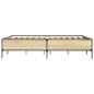 vidaXL Giroletto Rovere Sonoma 135x190 cm in Legno Multistrato Metallo vidaXL Giroletto Rovere Sonoma 135x190 cm in Legno Multistrato Metallo