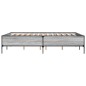 vidaXL Giroletto Grigio Sonoma 120x200 cm in Legno Multistrato Metallo