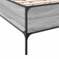 vidaXL Giroletto Grigio Sonoma 120x200 cm in Legno Multistrato Metallo