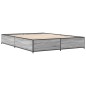 vidaXL Giroletto Grigio Sonoma 140x200 cm in Legno Multistrato Metallo vidaXL Giroletto Grigio Sonoma 140x200 cm in Legno Multistrato Metallo