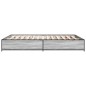vidaXL Giroletto Grigio Sonoma 140x200 cm in Legno Multistrato Metallo vidaXL Giroletto Grigio Sonoma 140x200 cm in Legno Multistrato Metallo