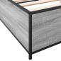 vidaXL Giroletto Grigio Sonoma 140x200 cm in Legno Multistrato Metallo vidaXL Giroletto Grigio Sonoma 140x200 cm in Legno Multistrato Metallo