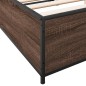 vidaXL Giroletto Rovere Marrone 120x200cm in Legno Multistrato Metallo vidaXL Giroletto Rovere Marrone 120x200cm in Legno Multistrato Metallo