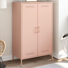 vidaXL Credenza Rosa 68x39x113 cm in Acciaio