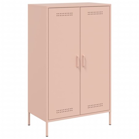 vidaXL Credenza Rosa 68x39x113 cm in Acciaio