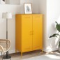 vidaXL Credenza Giallo Senape 68x39x113 cm in Acciaio vidaXL Credenza Giallo Senape 68x39x113 cm in Acciaio