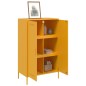 vidaXL Credenza Giallo Senape 68x39x113 cm in Acciaio vidaXL Credenza Giallo Senape 68x39x113 cm in Acciaio