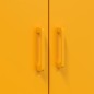 vidaXL Credenza Giallo Senape 68x39x113 cm in Acciaio vidaXL Credenza Giallo Senape 68x39x113 cm in Acciaio