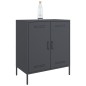 vidaXL Credenza Antracite 68x39x79 cm in Acciaio vidaXL Credenza Antracite 68x39x79 cm in Acciaio