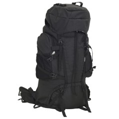 vidaXL Zaino da Trekking Nero 80 L in Tessuto Oxford