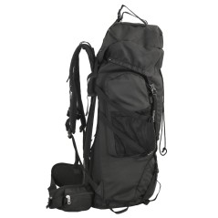 vidaXL Zaino da Trekking Nero 80 L in Tessuto Oxford