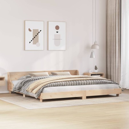 vidaXL Letto senza Materasso 200x200 cm in Legno Massello di Pino