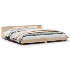 vidaXL Letto senza Materasso 200x200 cm in Legno Massello di Pino