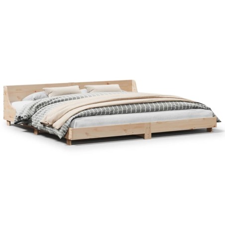 vidaXL Letto senza Materasso 200x200 cm in Legno Massello di Pino