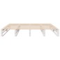 vidaXL Giroletto senza Materasso Bianco 200x200 cm Legno Massello Pino vidaXL Giroletto senza Materasso Bianco 200x200 cm Legno Massello Pino