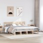 vidaXL Letto senza Materasso 180x200 cm in Legno Massello di Pino vidaXL Letto senza Materasso 180x200 cm in Legno Massello di Pino