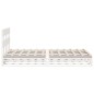 vidaXL Letto senza Materasso Bianco 120x200 cm Legno Massello di Pino vidaXL Letto senza Materasso Bianco 120x200 cm Legno Massello di Pino