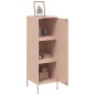 vidaXL Credenza Rosa 36x39x113 cm in Acciaio vidaXL Credenza Rosa 36x39x113 cm in Acciaio