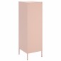 vidaXL Credenza Rosa 36x39x113 cm in Acciaio vidaXL Credenza Rosa 36x39x113 cm in Acciaio