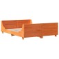 vidaXL Letto senza Materasso Marrone Cera 160x200 cm in Legno di Pino vidaXL Letto senza Materasso Marrone Cera 160x200 cm in Legno di Pino