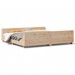 vidaXL Letto senza Materasso 180x200 cm in Legno Massello di Pino