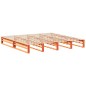 vidaXL Letto senza Materasso Marrone Cera 200x200 cm in Legno di Pino vidaXL Letto senza Materasso Marrone Cera 200x200 cm in Legno di Pino