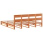 vidaXL Letto senza Materasso Marrone Cera 200x200 cm in Legno di Pino vidaXL Letto senza Materasso Marrone Cera 200x200 cm in Legno di Pino