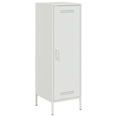 vidaXL Credenza Bianca 36x39x113 cm in Acciaio
