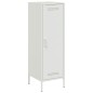 vidaXL Credenza Bianca 36x39x113 cm in Acciaio vidaXL Credenza Bianca 36x39x113 cm in Acciaio
