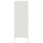 vidaXL Credenza Bianca 36x39x113 cm in Acciaio vidaXL Credenza Bianca 36x39x113 cm in Acciaio