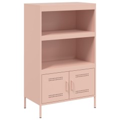 vidaXL Credenza Rosa 68x39x113 cm in Acciaio