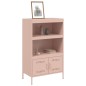 vidaXL Credenza Rosa 68x39x113 cm in Acciaio vidaXL Credenza Rosa 68x39x113 cm in Acciaio