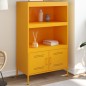 vidaXL Credenza Giallo Senape 68x39x113 cm in Acciaio vidaXL Credenza Giallo Senape 68x39x113 cm in Acciaio
