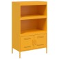 vidaXL Credenza Giallo Senape 68x39x113 cm in Acciaio vidaXL Credenza Giallo Senape 68x39x113 cm in Acciaio