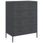 vidaXL Credenza Antracite 68x39x89 cm in Acciaio vidaXL Credenza Antracite 68x39x89 cm in Acciaio