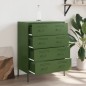 vidaXL Credenza Verde Oliva 68x39x89 cm in Acciaio vidaXL Credenza Verde Oliva 68x39x89 cm in Acciaio