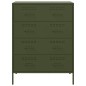 vidaXL Credenza Verde Oliva 68x39x89 cm in Acciaio vidaXL Credenza Verde Oliva 68x39x89 cm in Acciaio