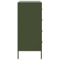 vidaXL Credenza Verde Oliva 68x39x89 cm in Acciaio vidaXL Credenza Verde Oliva 68x39x89 cm in Acciaio
