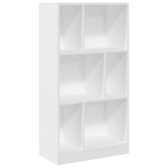 vidaXL Libreria Bianca 57x28,5x107,5 cm in Legno Multistrato