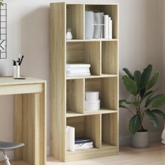 vidaXL Libreria Rovere Sonoma 57x28,5x141 cm in Legno Multistrato
