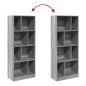 vidaXL Libreria Grigio Sonoma 57x28,5x141 cm in Legno Multistrato vidaXL Libreria Grigio Sonoma 57x28,5x141 cm in Legno Multistrato