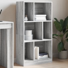 vidaXL Libreria Grigio Sonoma 57x28,5x107,5 cm in Legno Multistrato