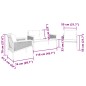 vidaXL Set Mobili da Balcone 3 pz con Cuscini Nero in Acciaio vidaXL Set Mobili da Balcone 3 pz con Cuscini Nero in Acciaio