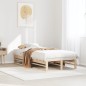 vidaXL Letto senza Materasso 90x200 cm in Legno Massello di Pino vidaXL Letto senza Materasso 90x200 cm in Legno Massello di Pino