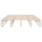 vidaXL Letto senza Materasso Bianco 150x200 cm Legno Massello di Pino vidaXL Letto senza Materasso Bianco 150x200 cm Legno Massello di Pino