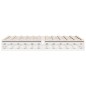 vidaXL Letto senza Materasso Bianco 150x200 cm Legno Massello di Pino vidaXL Letto senza Materasso Bianco 150x200 cm Legno Massello di Pino
