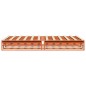 vidaXL Letto senza Materasso Marrone Cera 140x190 cm in Legno di Pino
